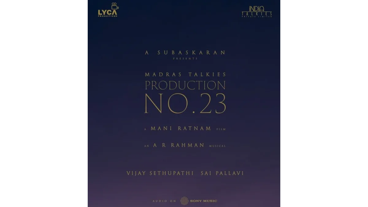 Vijay Sethupathi and Sai Pallavi for the upcoming Mani Ratnam film.