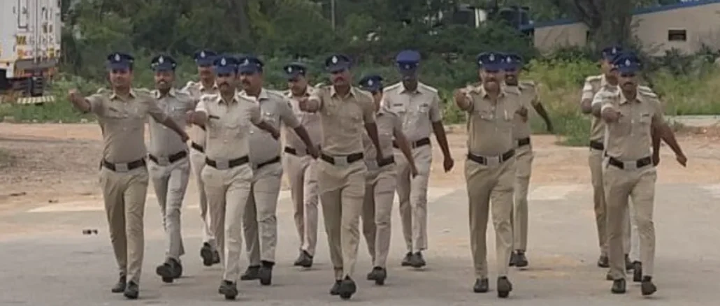 Bengaluru police weekly parade fitness and discipline