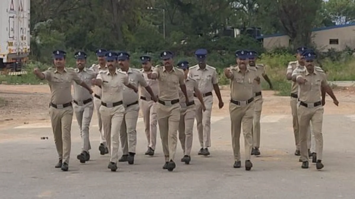 Bengaluru police weekly parade fitness and discipline