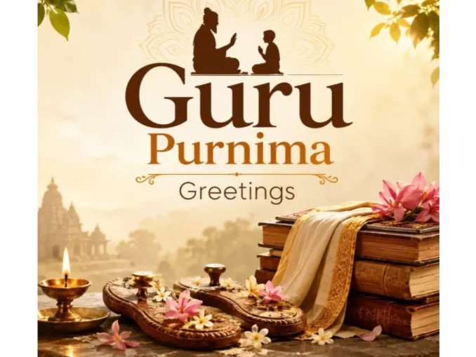 Happy Guru Purnima 2026 wishes and quotes greeting card