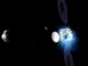 Tianwen-2 spacecraft image of quasi-moon asteroid Kamo'oalewa in space