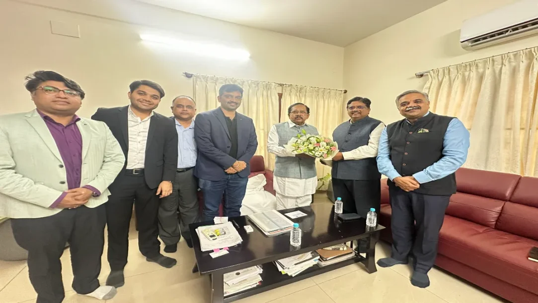 G Parameshwara meeting Karnataka Digital Economy Mission delegation