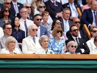 Photos and videos of Hollywood celebrities in Wimbledon Royal Box 2026 finals weekend