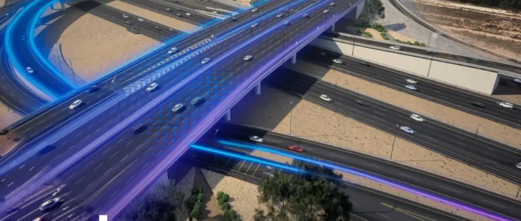 Dubai RTA four-lane bridge Al Qudra intersection