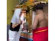 Preity Zinta smiling at Kanapathy Temple Paris during Sawan visit Instagram reel