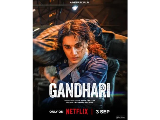 Taapsee Pannu intense first-look poster for Netflix film Gandhari