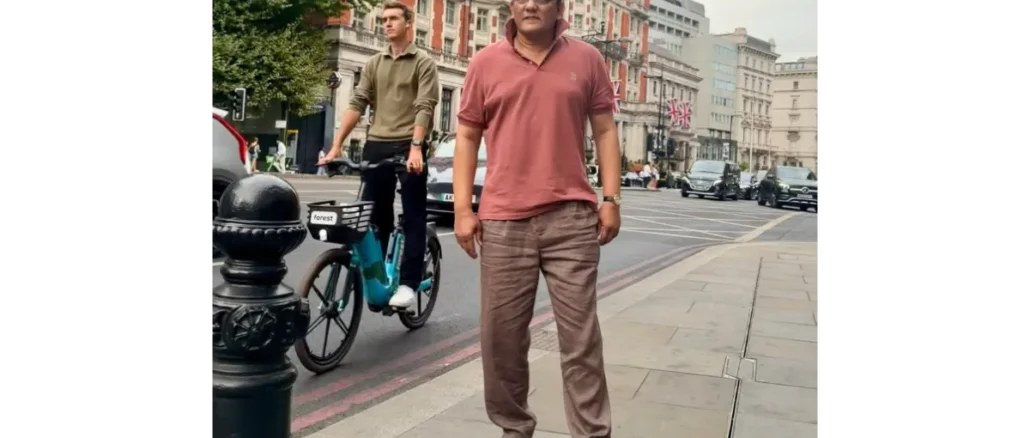 Mohammed Azharuddin shared a relaxed glimpse of his London break