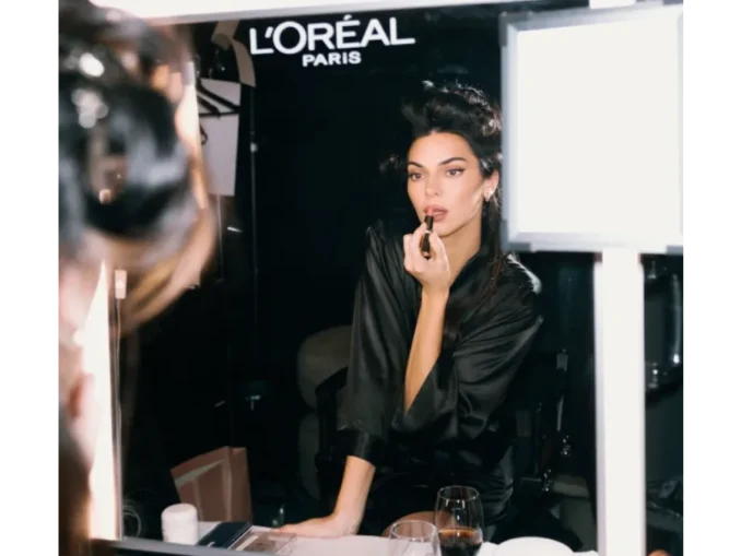 Kendall Jenner Loreal Paris BTS Instagram Paris Fashion Week