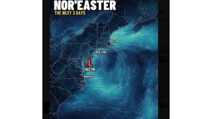 Watch New Jersey Surf City flooding video roads homes nor’easter