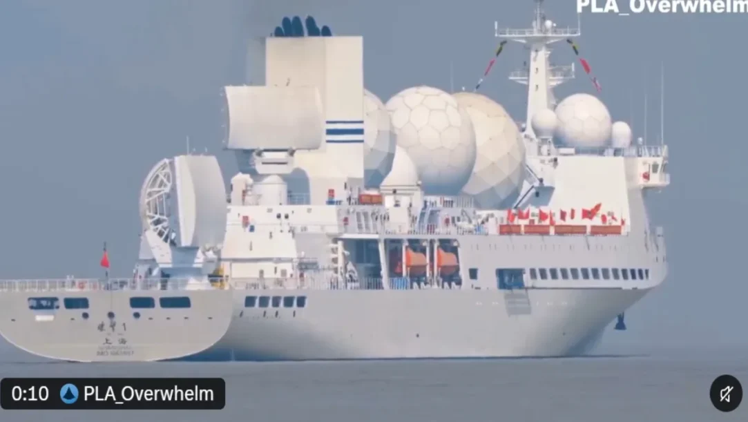 China has put a large new ship into service that can track satellites,