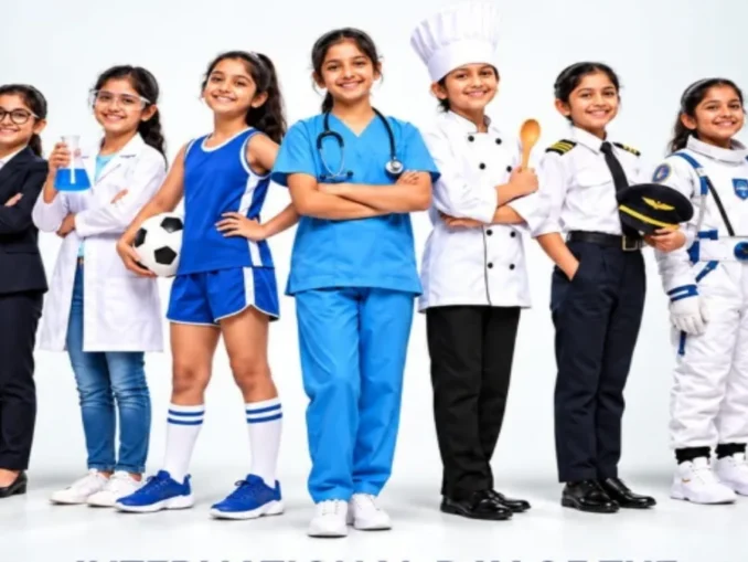 International Day of the Girl Child 2026 campaign banner
