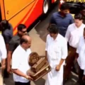 Vettri Payanam Bus Video Shows TN CM Vijay Stopping a Feet Touch