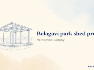 Vrindavan Colony residents in Belagavi protesting a shed on land they say is a park