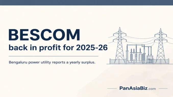 K.J. George note on BESCOM profit of 293.62 crore for 2025-26