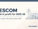 K.J. George note on BESCOM profit of 293.62 crore for 2025-26