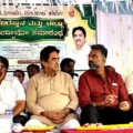 Savadatti MLA Vishwas Vaidya and Belagavi North MLA Asif Sait at the inauguration of Jamia Masjid in Kadabi village