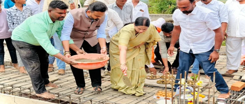 ₹30 Lakh Sri Vithal Rukmini Temple Roof Work Starts in KK Koppa Village