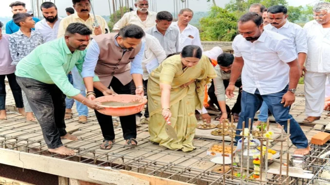 ₹30 Lakh Sri Vithal Rukmini Temple Roof Work Starts in KK Koppa Village