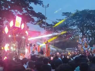 viral video of Nisha Mumbaikar’s dance during the Navanagar Ganesha immersion in Hubballi