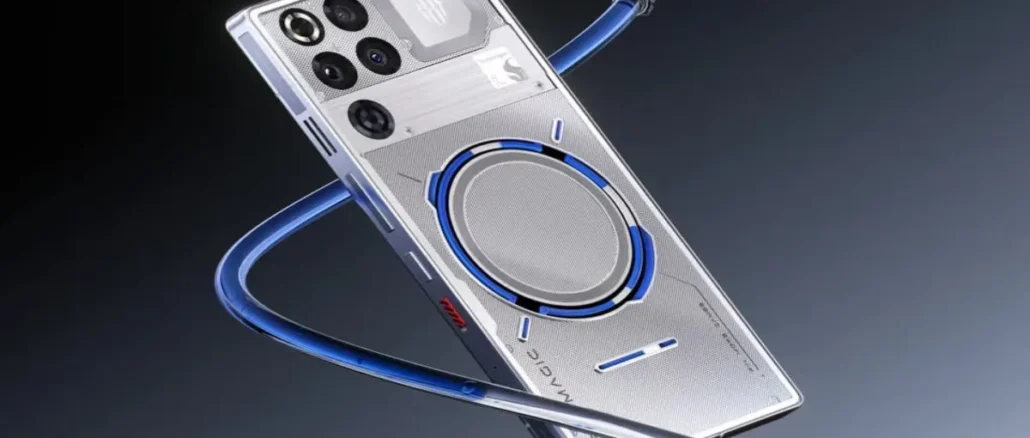 RedMagic 12 Pro+ gaming smartphone with transparent back, RGB liquid cooling, and Snapdragon 8 Elite Extreme Gen 6