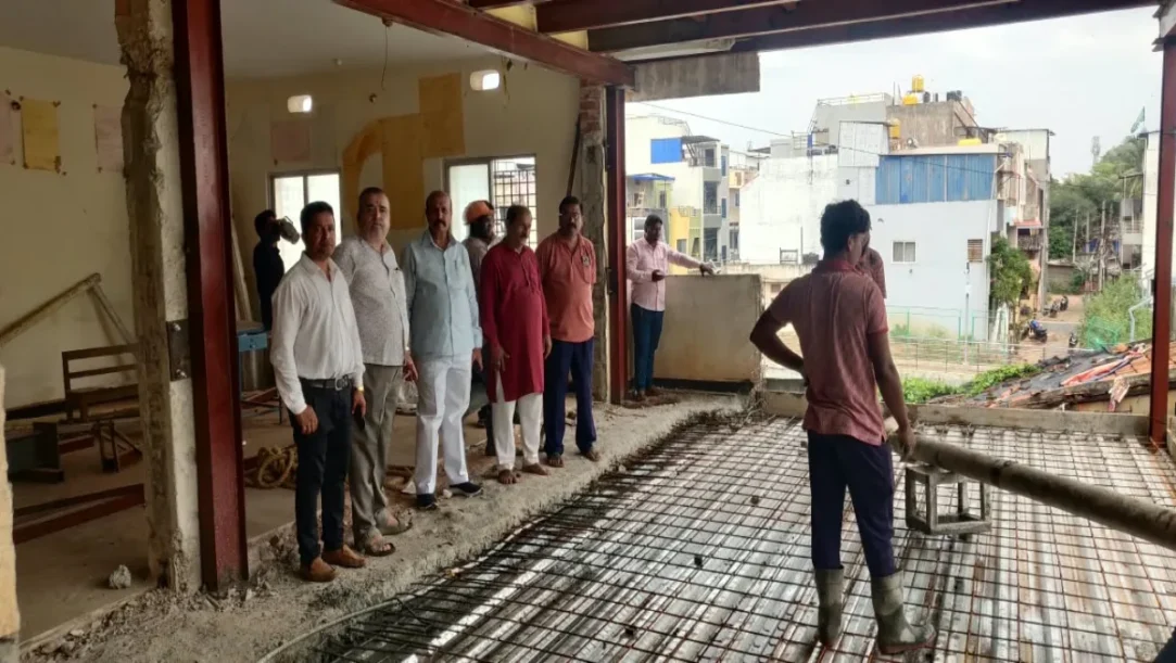 Hubballi SSK marriage hall expansion Hale Hubballi slabs