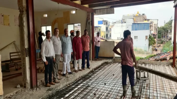 Hubballi SSK marriage hall expansion Hale Hubballi slabs