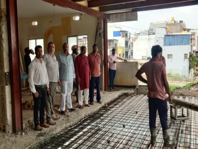 Hubballi SSK marriage hall expansion Hale Hubballi slabs