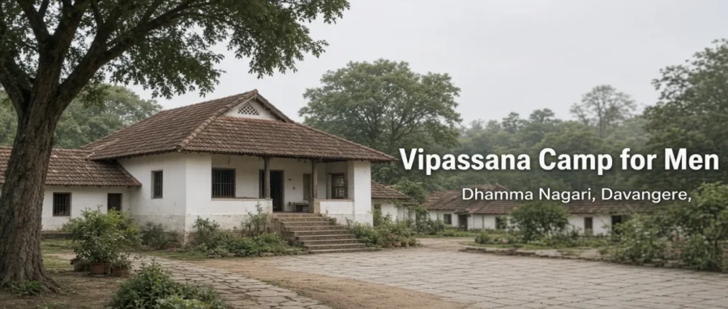 Vipassana Meditation Course for Men at Dhamma Nagari, Davangere