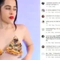 Uorfi Javed slays in unique bikini top made out of pizza. WatchUorfi Javed slays in unique bikini top made out of pizza. Watch